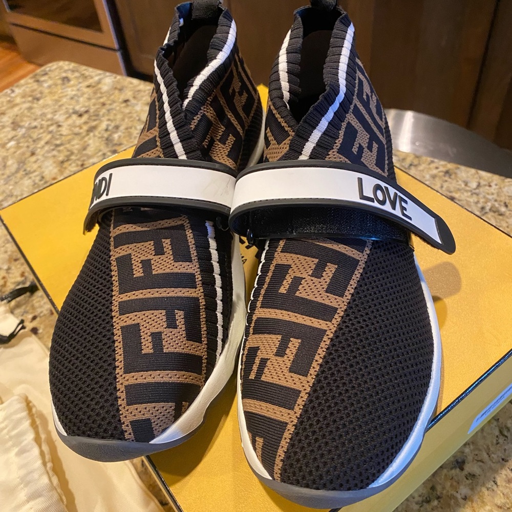 Fendi Rockoko knit sneakers - Picture 7 of 10